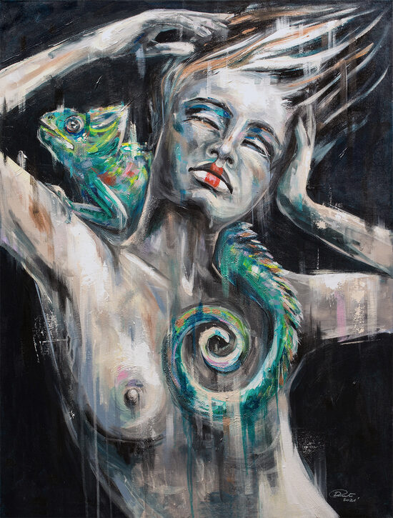 Paveikslo "Chameleon" reprodukcija 80x110cm 