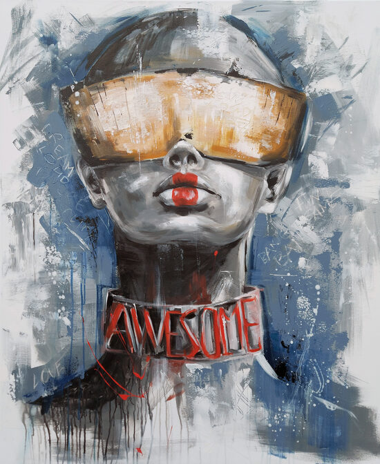 Paveikslo "Awesome" reprodukcija 90x110cm